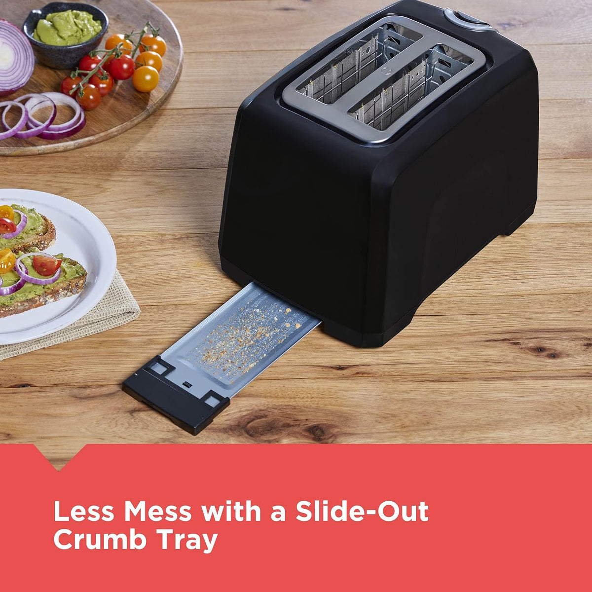 BLACK+DECKER 2-Slice Toaster with Extra-Wide Slots