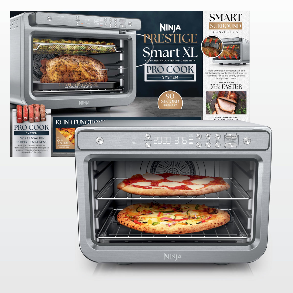 Ninja Prestige Smart XL Pro Cook System, 10-in-1, Stainless Steel, DT551