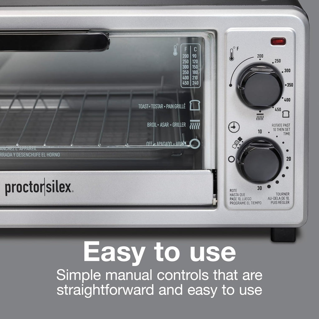 Proctor Silex 4 Slice Countertop Toaster Oven