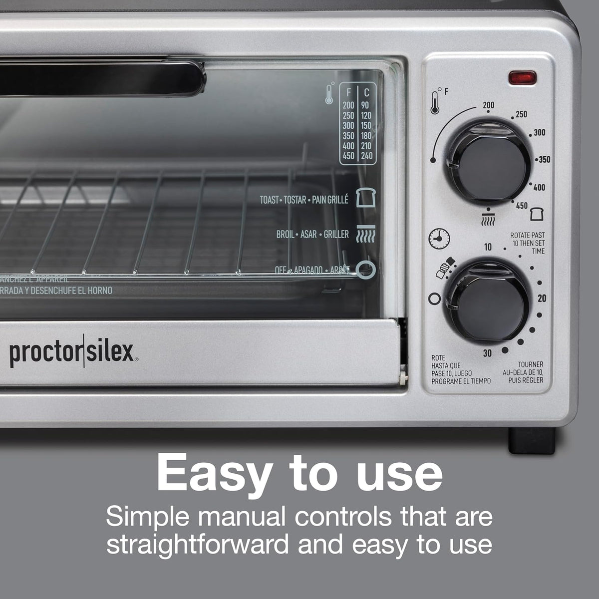 Proctor Silex 4 Slice Countertop Toaster Oven