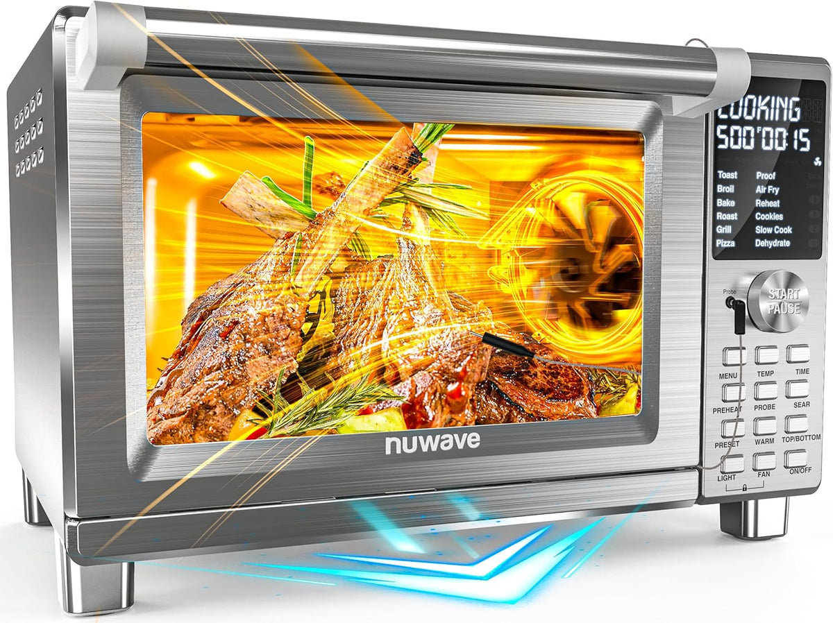 Nuwave Bravo XL Pro Air Fryer Toaster Oven w/Grill Combo, 2026 New System